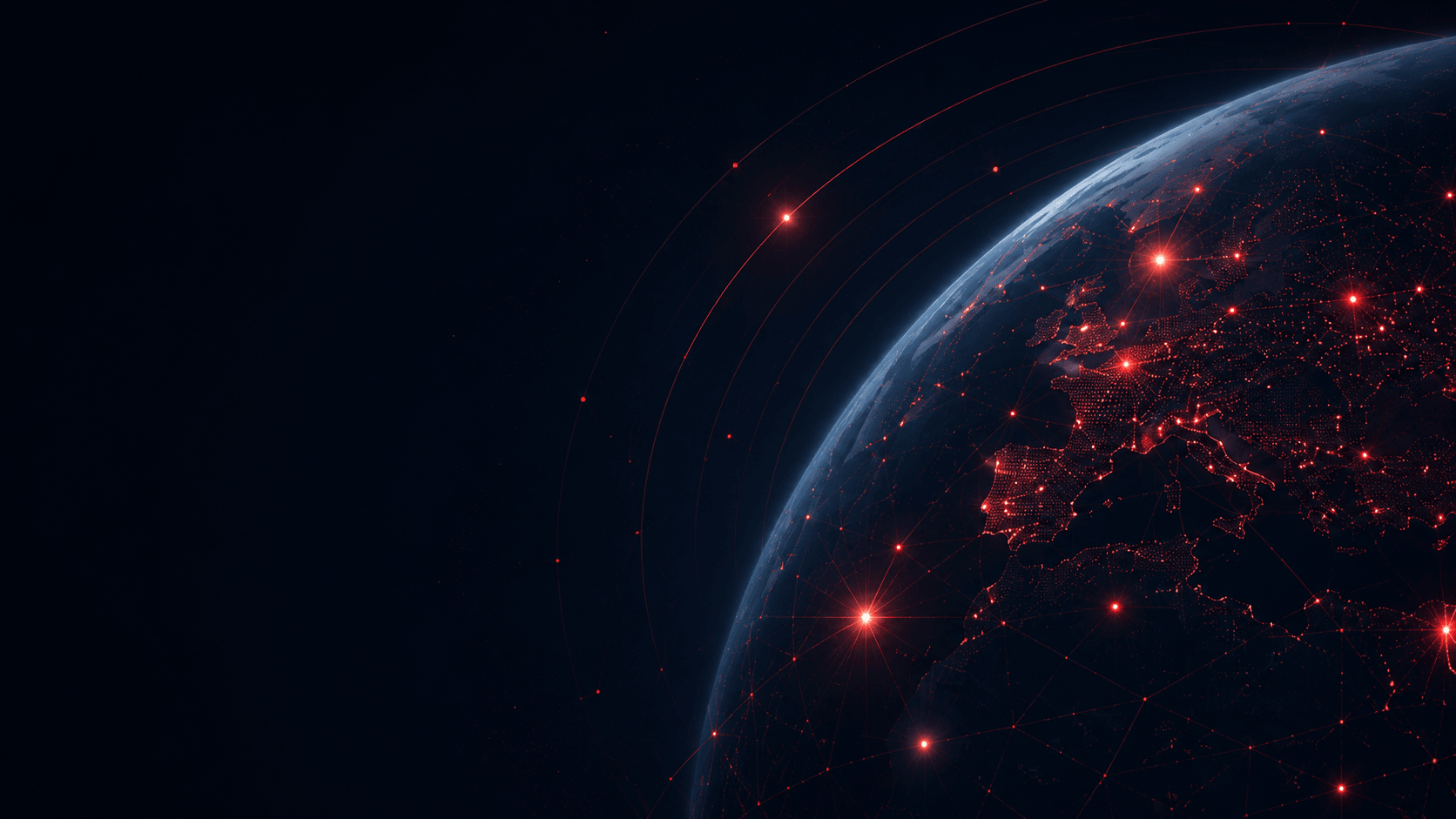 Globo digital con conexiones estratégicas y crecimiento internacional