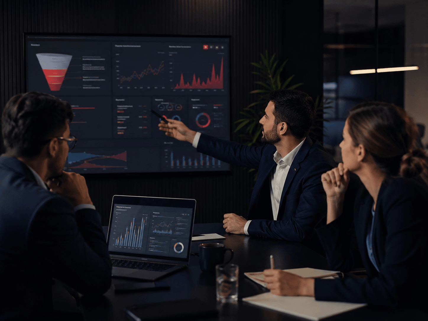 Equipo analizando estrategia de adquisición digital