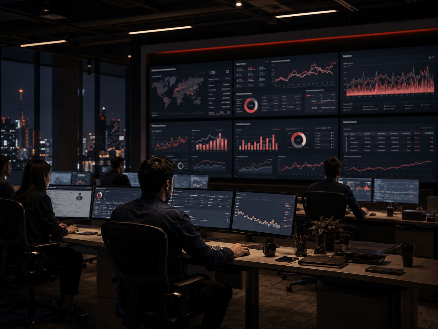 Equipo gestionando campañas SEM con dashboards de Google Ads