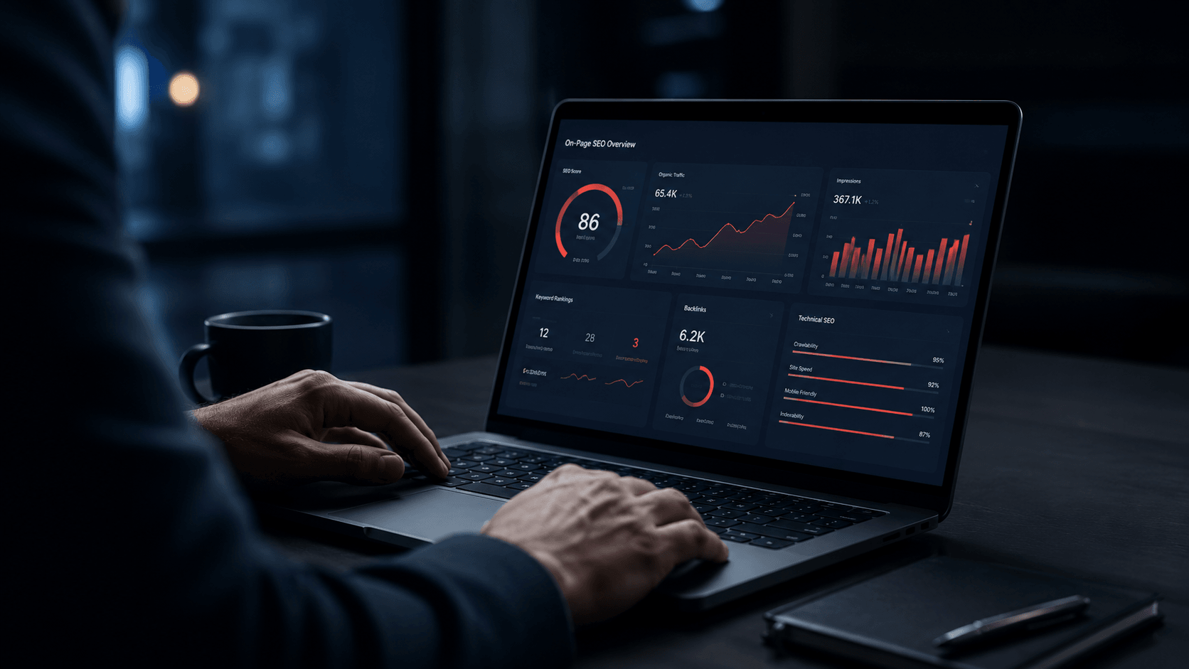 Optimización SEO continua con panel de rendimiento